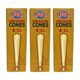 JOB UNBLEACHED CONES 24CT 6PC 1 1/4 CNJUB84