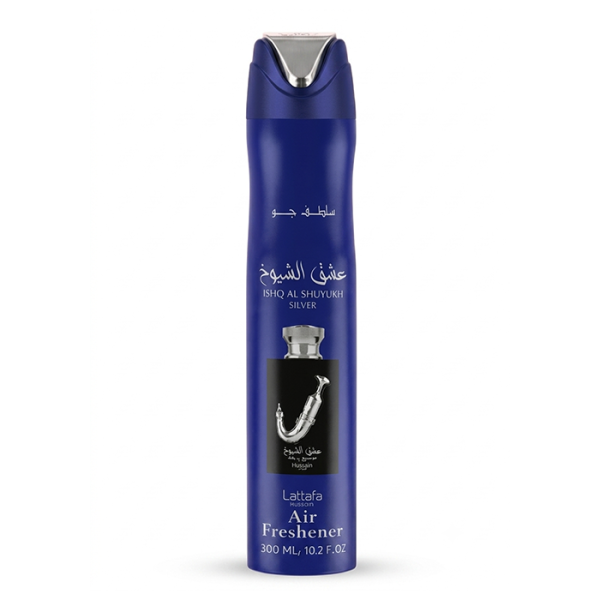 LATTAFA AIR FRESHENER 300ML - ISHQ AL SHUYUKH SILVER