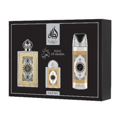 LATTAFA KING OF ARABIA GIFT SET 3PC 100ML 20ML 200ML