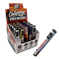 MADHITS 510 VAPE BATTERY CALIFORNIA 25CT