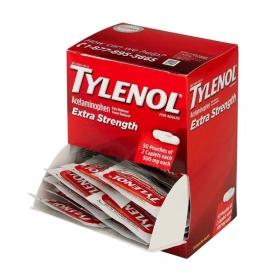 TYLENOL ACETAMINOPHEN EXTRA STRENGTH 500MG 2PC 50CT