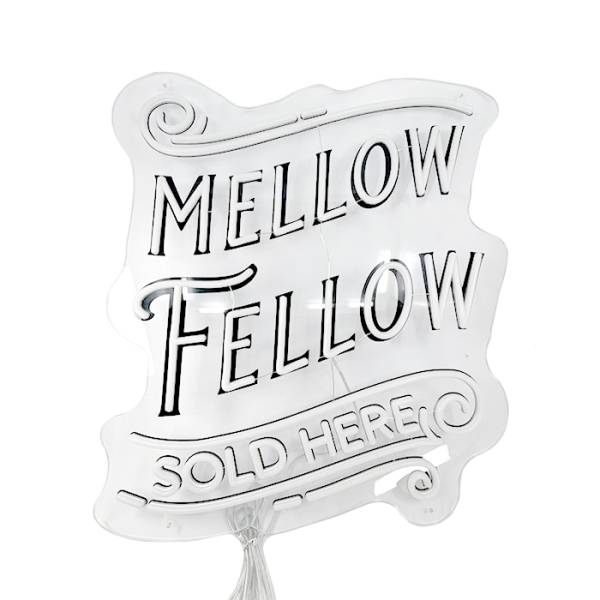 MELLOW FELLOW NEON SIGN 20 X 22 INCH