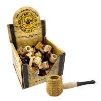 MISSOURI MEERSCHAUM CORN COB PIPE MINI NATURAL & VARNISHER CP10 36CT