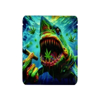 MYLAR BAGS 3.5G 50CT - 7 SHARK