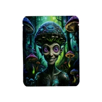 MYLAR BAGS 3.5G 50CT - 16 MUSHROOM HEAD