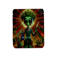 MYLAR BAGS 3.5G 50CT - 22 SMART ALIEN