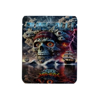 MYLAR BAGS 3.5G 50CT - 43 SKULL EYE