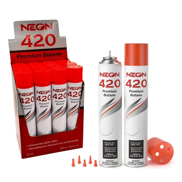 NEON BUTANE 420ML 12CT