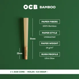 OCB BAMBOO CONE 1 1/4 TOWER