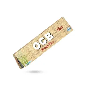 OCB BROWN RICE ROLLING PAPER SLIM