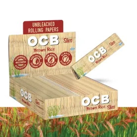 OCB BROWN RICE ROLLING PAPER SLIM