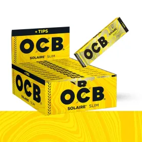 OCB SOLAIRE SLIM PAPERS WITH TIPS