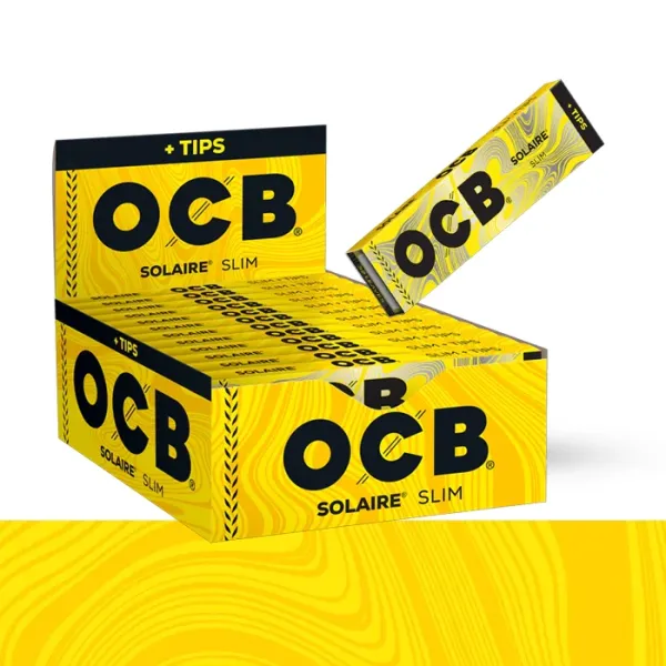 OCB SOLAIRE SLIM PAPERS WITH TIPS OCB SOLAIRE SLIM PAPERS WITH TIPS