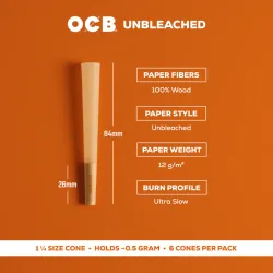 OCB VIRGIN CONE 1 1/4 TOWER