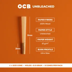 OCB VIRGIN CONE 1 1/4 32PK