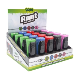 OOZE RUNT BATTERY DISPLAY 20CT OOZ-1483 - ASSORTED