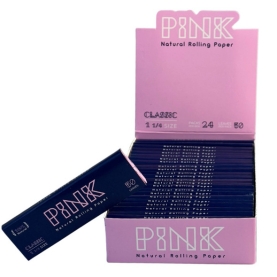 PINK ROLLING PAPER CLASSIC - 1/4 24CT