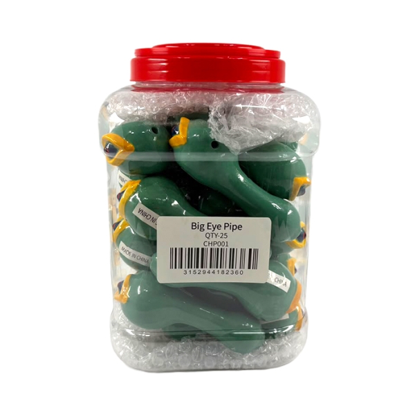 GLASS PIPE CHP001 25CT - BIG EYE