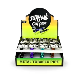 DIAMOND CUT PIPE METAL 24CT 10857