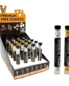 PREMIUM PIPE SCREEN GOLD SILVER GLASS 10MM 24CT - SC508