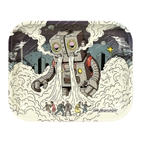 PULSAR METAL TRAY 13"X11" SA5688 - ATTACK OF THE DOPE BOT