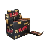 RAW BLACK PAPER 300s 40CT - 1 1/4