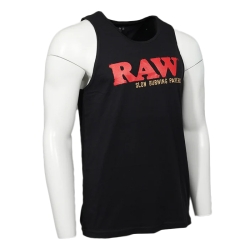 RAW BLACK TANK TOP - XL