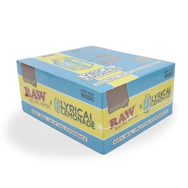 RAW ORGANIC LYRICAL LEMONADE PAPER 50CT - KING SIZE WIDE