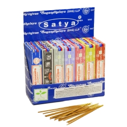 SATYA NATURAL INCENSE 42CT - ASSORTED FLAVORS