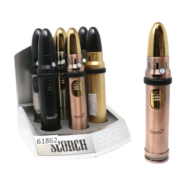 SCORCH TORCH 7.5" TALL SINGLE FLAME 61862-1 MISILE 6CT - ASSORTED