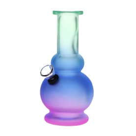 SESHGEAR GLASS MINI WATER PIPE 6" 6CT - NEON OMBRE ASSORTED