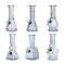SESHGEAR GLASS MINI WATER PIPE 6" 6CT - SMOKY ASSORTED
