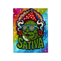 SMELL PROOF BAG SMALL DESIGN 100PK - SATIVA