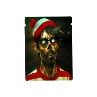 SMELL PROOF BAG SMALL DESIGN 100PK - WILLY ZOMBIE
