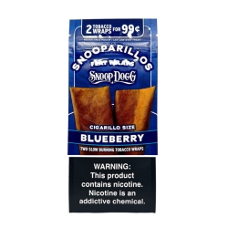 SNOOP DOGG SNOOPARILLOS FLAT WRAPS 2PK /0.99 25CT