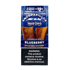 SNOOP DOGG SNOOPARILLOS FLAT WRAPS 2PK /0.99 25CT
