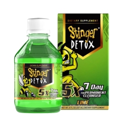 STINGER DETOX 8OZ 5X 7DAY LIME