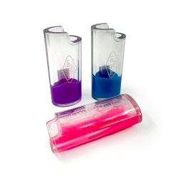 TECHNO LIGHTER CASE 25CT LC-02 - FLOW SAND GLOW IN DARK