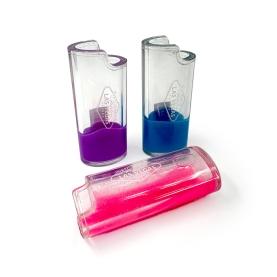 TECHNO LIGHTER CASE 25CT LC-02 - FLOW SAND GLOW IN DARK