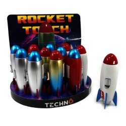 TECHNO TORCH LIGHTER 12CT 19021A - ROCKET SPACE