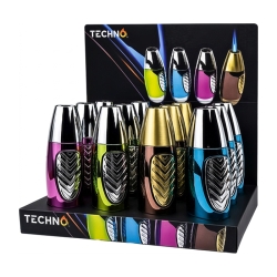 TECHNO TORCH LIGHTER 12PC 18707A