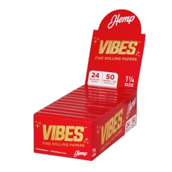 VIBES PAPER + TIPS 1 1/4 50PC 24CT