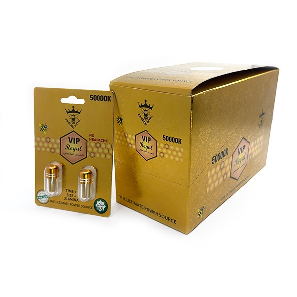 VIP ROYAL CAPS GOLD 50000K 24CT 2PC