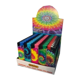 WINLITE TIE DYE STYLE LIGHTERS 50CT - ASSORTED 80-25TD