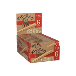 ZIG ZAG UNBLEACHED CONE 1 1/4 - 36PK