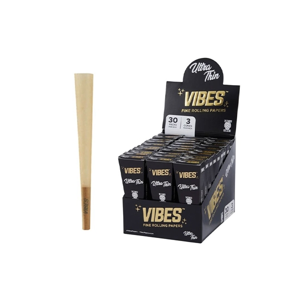 VIBES CONES COFFIN KING SIZE ULTRA THIN BLACK VIBES CONES COFFIN KING SIZE ULTRA THIN BLACK