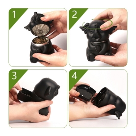 CRUSHERS GRINDERS ELEPHANT 4PC 70448 - ASSORTED
