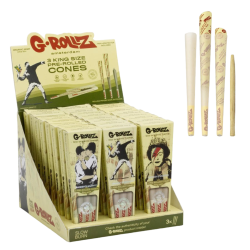 GROLLZ BANKSYS ORGANIC HEMP EXTRA THIN KS CONES 3X24CT