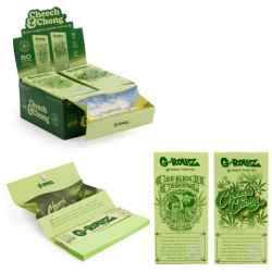 GROLLZ C&amp;C ORGANIC ROLLING PAPER GREEN TIPS TRAY - KING SIZE