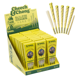 GROLLZ C&amp;C BAMBOO UNBLEACHED 1 1/4 CONES 6X24CT